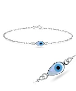 Evil Eye Silver Bracelet BRS-203